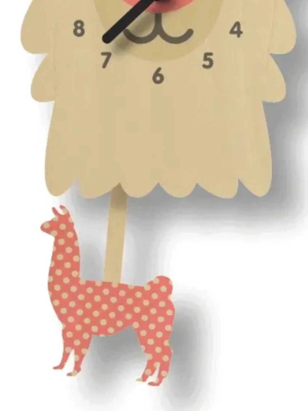 Popclox: Pendulum Llama Wall Clock